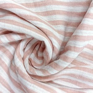 MUSELINA RAYAS DOBLE CARA-Varios Colores - Rosa Empolvado