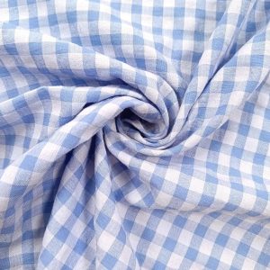SEERSUCKER CUADROS 6 mm.- Varios Colores - Celeste