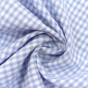 SEERSUCKER CUADROS 3 mm.- Varios Colores - Celeste