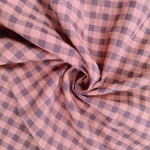 SEERSUCKER CUADROS 6 mm.- Varios Colores - Rosa Empolvado