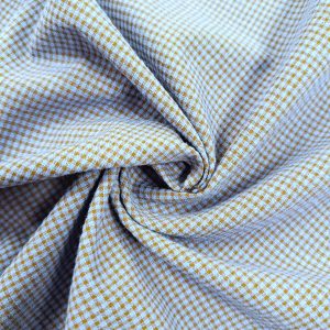 SEERSUCKER CUADROS 1.5 mm.- Varios Colores - Azul acero-marron