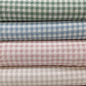 ALGODON JACQUARD CUADROS-Varios Colores