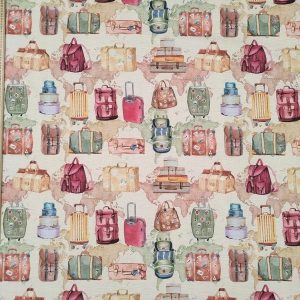 Loneta Maletas Fondo Beige