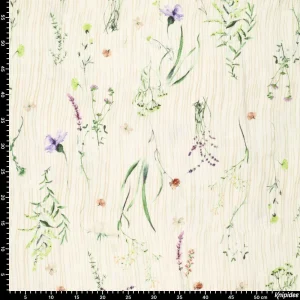 MUSELINA FLOR RAYADA