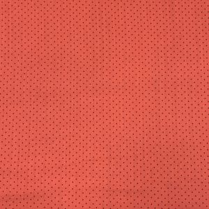 Muselina Puntitos Negros Fondo Sandía