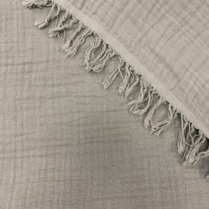 Muselina Cuatro Capas Con Flecos - Varios Colores