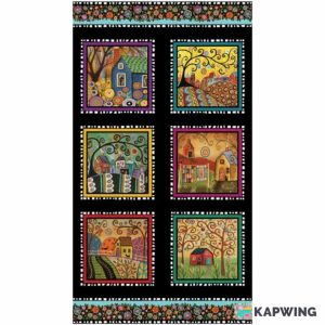 Benartex- Panel Folkscapes