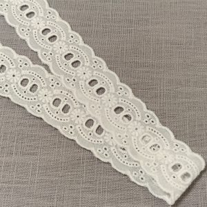 Pasacintas Tira Bordada Ondas 30mm