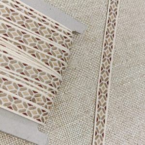 Pasamanería Cinta Tejida Geométrica– Varios colores - Beige