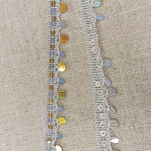 PASAMANERÍA FLECO LENTEJUELAS- Varios Colores - Oro - Plata