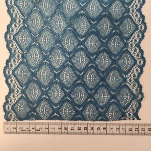 Puntilla Elástica Ondas- Azul Pato