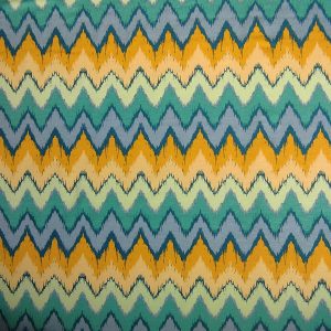 Punto Viscosa Zig- Zag Verde y Amarillo