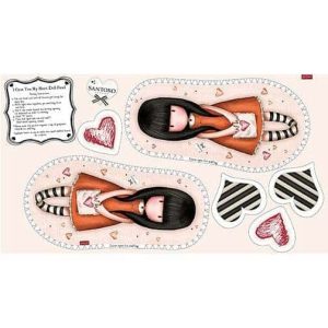 QT Fabrics- Panel Gorjuss Heartfelt