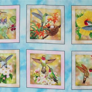 Panel Colibrís- hummingbird picture patches