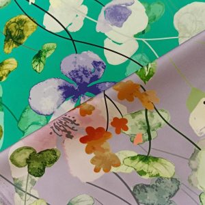 Satén Jardín Floral - Varios Colores