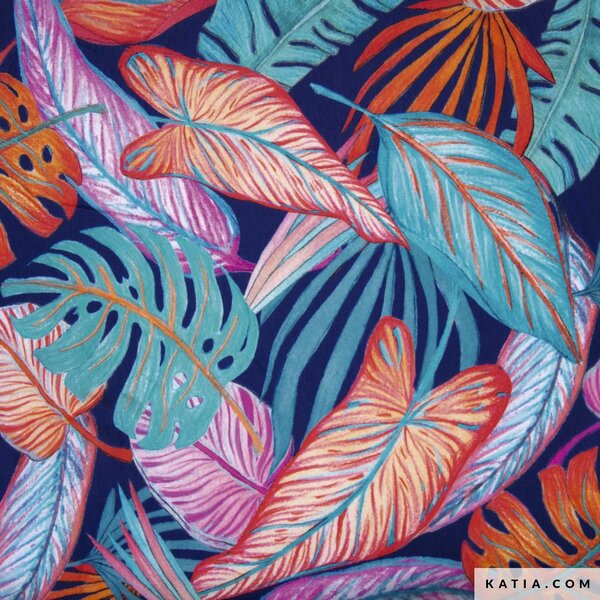 TELA RAYON TORTOISE LEAVES- KATIA