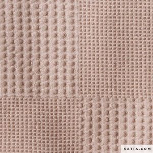 TEJIDO WAFFLE PATCHWORK- Varios Colores - Marrón Claro