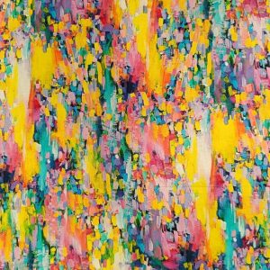 Trasera P&B Textiles "Amira" Tonos Amarillo y Rosa