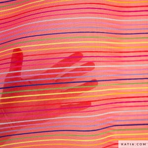 TEJIDO REJILLA RAYAS CORAL