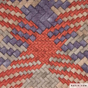 POLIPIEL CON DISEÑO ZIGZAG- Varios Colores- KATIA - Naranja - Lila
