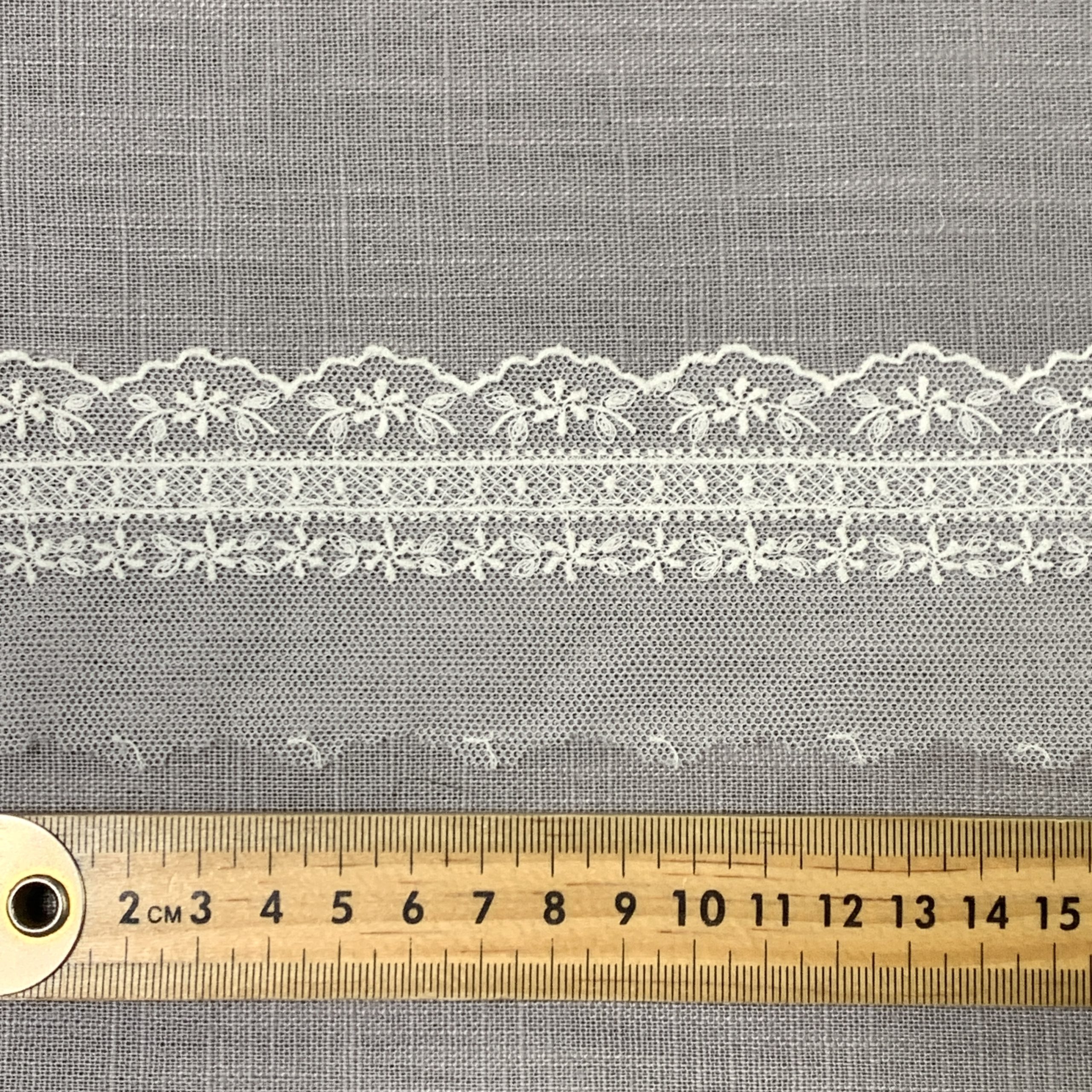 Tul Bordado Floral 60mm - Gama Alba - Imagen 2