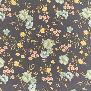 Viyela Floral Fondo Oscuro