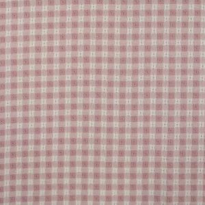 ALGODON JACQUARD CUADROS-Varios Colores - Rosa