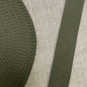 Cinta Mochila Polialgodón 25mm- Varios Colores - Verde Caqui