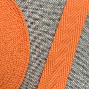 Cinta Mochila Espiga Algodón 30mm- Varios Colores (Flúor) - Naranja Flúor