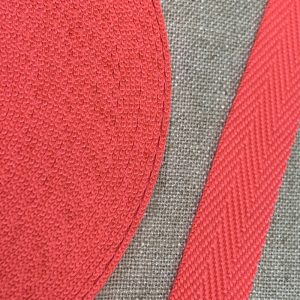 Cinta Mochila Espiga Algodón 30mm- Varios Colores (Flúor) - Rojo Flúor