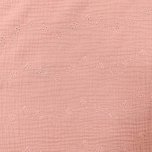 MUSELINA BORDADA-Varios Colores - Rosa