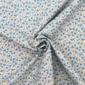 Algodón Flor Naroa – Varios Colores - Azul Turquesa