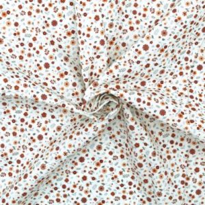 Algodón Flor Naroa – Varios Colores - Teja