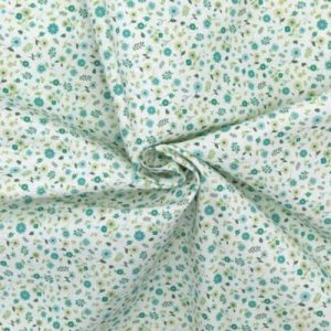 Algodón Flor Naroa – Varios Colores - Verde Agua