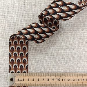 Cinta Mochila "Pavo Real" 40mm- Varios Colores - Marrón