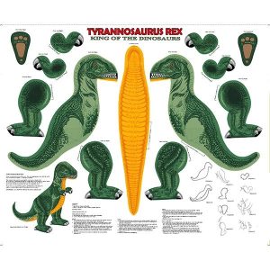 QT Fabrics- Panel Tyrannosaurus Rex