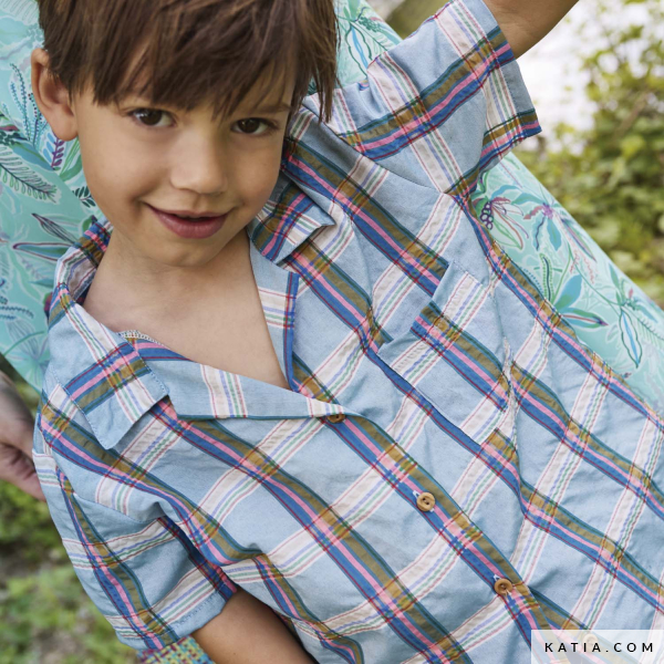 CUADROS MADRAS AZUL KATIA - Imagen 2