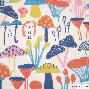 Tela impermeable Raincoat Mushroom KATIA