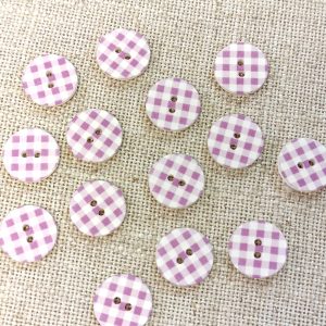 BOTÓN VICHY GRANDES-Varios Colores - Morado