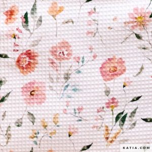 WAFFLE ESTAMPADO FLORAL-KATIA
