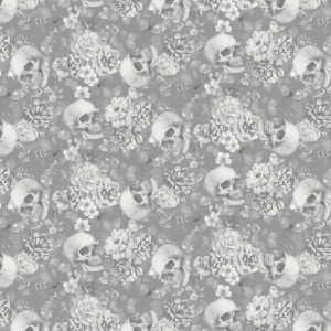 STUDIO E FABRICS «Pretty Scary» - CALAVERAS FLORALES