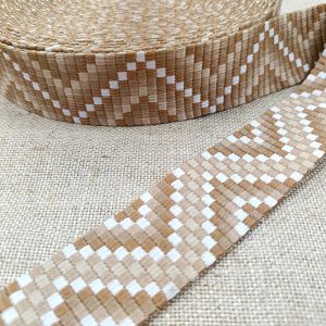 CINTA GEOMETRICA- Varios Colores - Beige