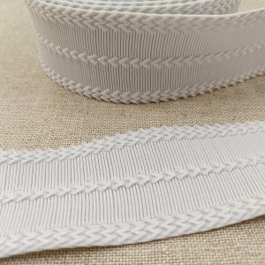ELÁSTICO JACQUARD 60 - Blanco