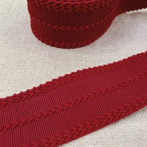 ELÁSTICO JACQUARD 60 - Rojo
