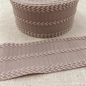 ELÁSTICO JACQUARD 60 - Rosa Empolvado