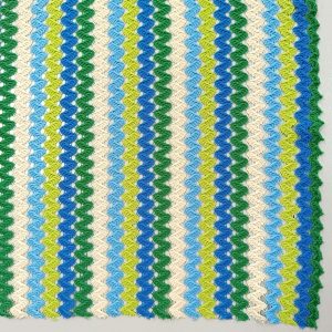 Tela Crochet Ondas Marinera - Verde