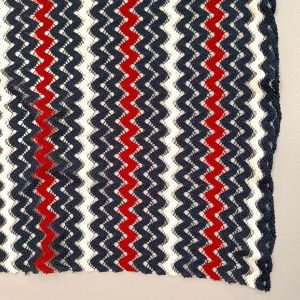 Tela Crochet Ondas Marinera - Azul Marino