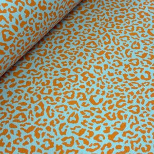 LONETA ANIMAL PRINT - Naranja-Verde Agua