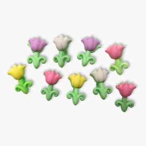 Botones Creativos- Tiny Tulips