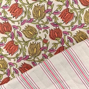 ACOLCHADO REVERSIBLE FLORAL